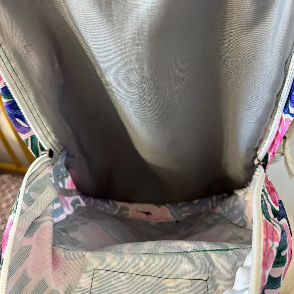 Trans by Jansport Floral Backpack Unisex Large Pink Multicolor School Bag